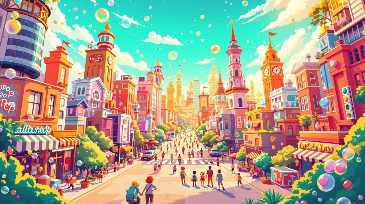 漫剧免费看欢乐剧场背景 漫剧免费看 - 冒着气泡的欢乐剧场,沙雕搞笑校园青春轻喜剧动漫短剧平台